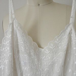 1950s Pembrooke Long White Slip